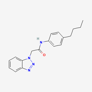 molecular formula C18H20N4O B2382999 2-(1H-1,2,3-benzotriazol-1-yl)-N-(4-butylphenyl)acetamide CAS No. 298218-10-7