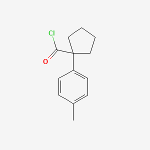 molecular formula C13H15ClO B2383000 1-p-Tolylcyclopentanecarbonyl chloride CAS No. 82278-33-9