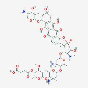 molecular formula C60H86N4O22 B238301 Avidinorubicin CAS No. 135447-13-1