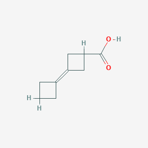 molecular formula C9H12O2 B2383013 3-Cyclobutylidenecyclobutane-1-carboxylic acid CAS No. 2092031-18-8