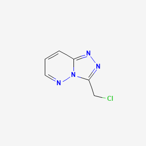 molecular formula C6H5ClN4 B2383017 3-(Chloromethyl)-[1,2,4]triazolo[4,3-b]pyridazine CAS No. 1935364-19-4