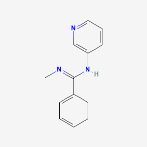molecular formula C13H13N3 B2383061 N'-methyl-N-(3-pyridinyl)benzenecarboximidamide CAS No. 338397-05-0