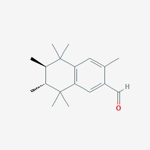 2-Naphthalenecarboxaldehyde, 5,6,7,8-tetrahydro-3,5,5,6,7,8,8-heptamethyl-, (6R,7R)-rel-