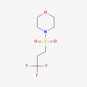 molecular formula C7H12F3NO3S B2383071 4-(3,3,3-Trifluoropropanesulfonyl)morpholine CAS No. 2034416-03-8