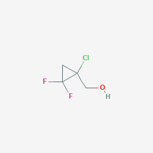 molecular formula C4H5ClF2O B2383072 (1-Chloro-2,2-difluorocyclopropyl)methanol CAS No. 2418706-86-0
