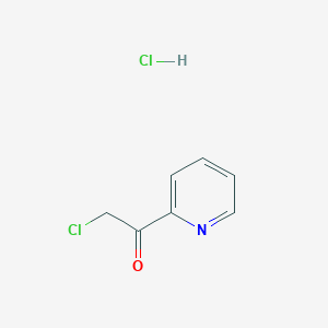 molecular formula C7H7Cl2NO B2383077 2-Chloro-1-(pyridin-2-YL)ethanone hydrochloride CAS No. 85577-69-1