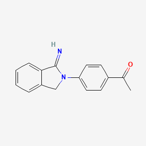 molecular formula C16H14N2O B2383087 1-[4-(3-imino-1H-isoindol-2-yl)phenyl]ethanone CAS No. 67043-08-7