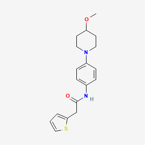 B2383101 N-(4-(4-methoxypiperidin-1-yl)phenyl)-2-(thiophen-2-yl)acetamide CAS No. 1797700-87-8