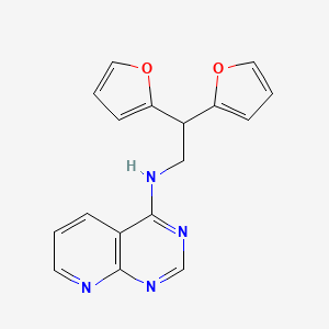 N-[2,2-Bis(furan-2-yl)ethyl]pyrido[2,3-d]pyrimidin-4-amine