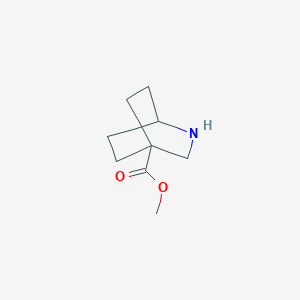molecular formula C9H15NO2 B2383130 Methyl 2-azabicyclo[2.2.2]octane-4-carboxylate CAS No. 1936435-62-9