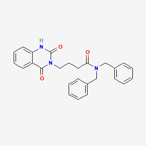 N,N-dibenzyl-4-(2,4-dioxo-1H-quinazolin-3-yl)butanamide