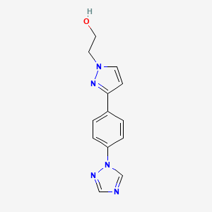 2-[3-[4-(1,2,4-Triazol-1-yl)phenyl]pyrazol-1-yl]ethanol