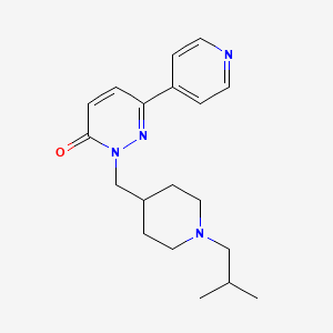 2-{[1-(2-Methylpropyl)piperidin-4-yl]methyl}-6-(pyridin-4-yl)-2,3-dihydropyridazin-3-one