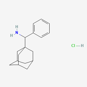 molecular formula C17H24ClN B2383161 1-Adamantyl(phenyl)methanamine;hydrochloride CAS No. 2260932-54-3