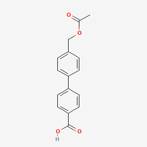 4-[4-(Acetyloxymethyl)phenyl]benzoic acid