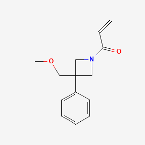 1-[3-(Methoxymethyl)-3-phenylazetidin-1-yl]prop-2-en-1-one