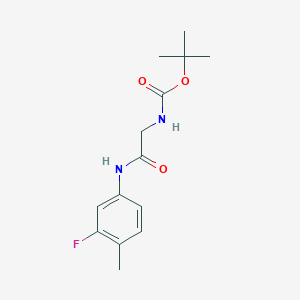 N-(tert-butoxycarbonyl)-N1-(3-fluoro-4-methylphenyl)glycinamide