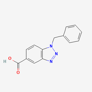 molecular formula C14H11N3O2 B2383191 1-Benzyl-1,2,3-benzotriazole-5-carboxylic acid CAS No. 220143-28-2