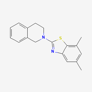 2-(3,4-dihydroisoquinolin-2(1H)-yl)-5,7-dimethylbenzo[d]thiazole