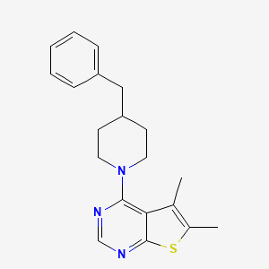 4-(4-Benzylpiperidin-1-yl)-5,6-dimethylthieno[2,3-d]pyrimidine