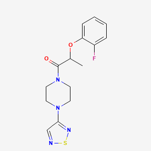 2-(2-Fluorophenoxy)-1-[4-(1,2,5-thiadiazol-3-yl)piperazin-1-yl]propan-1-one