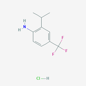 2-Propan-2-yl-4-(trifluoromethyl)aniline;hydrochloride
