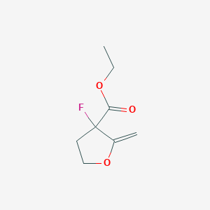 Ethyl 3-fluoro-2-methylideneoxolane-3-carboxylate