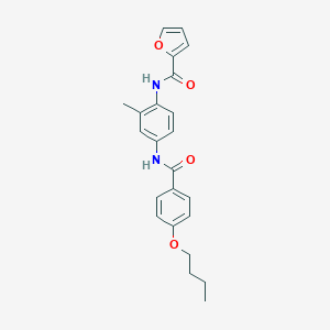 N-{4-[(4-butoxybenzoyl)amino]-2-methylphenyl}-2-furamide