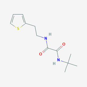molecular formula C12H18N2O2S B2383227 N1-(tert-butyl)-N2-(2-(thiophen-2-yl)ethyl)oxalamide CAS No. 1206999-56-5