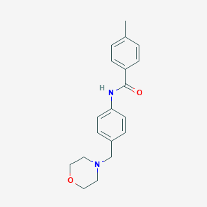 4-methyl-N-[4-(morpholin-4-ylmethyl)phenyl]benzamide