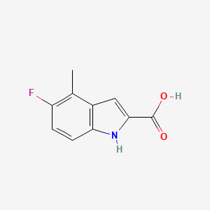 molecular formula C10H8FNO2 B2383232 5-Fluoro-4-methyl-1h-indole-2-carboxylic acid CAS No. 50536-62-4