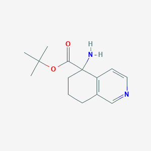 Tert-butyl 5-amino-7,8-dihydro-6H-isoquinoline-5-carboxylate
