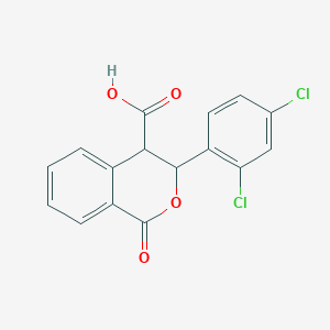 3-(2,4-dichlorophenyl)-1-oxo-3,4-dihydro-1H-isochromene-4-carboxylic acid