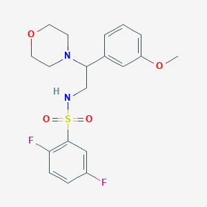 2,5-difluoro-N-(2-(3-methoxyphenyl)-2-morpholinoethyl)benzenesulfonamide