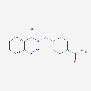 trans-4-[(4-oxo-1,2,3-benzotriazin-3(4H)-yl)methyl]cyclohexanecarboxylic acid