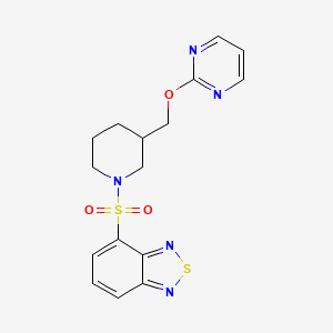 4-[3-(Pyrimidin-2-yloxymethyl)piperidin-1-yl]sulfonyl-2,1,3-benzothiadiazole