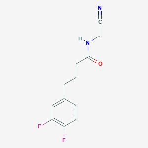 molecular formula C12H12F2N2O B2383274 N-(cyanomethyl)-4-(3,4-difluorophenyl)butanamide CAS No. 1424269-16-8