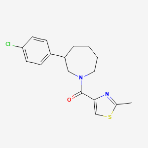 (3-(4-Chlorophenyl)azepan-1-yl)(2-methylthiazol-4-yl)methanone