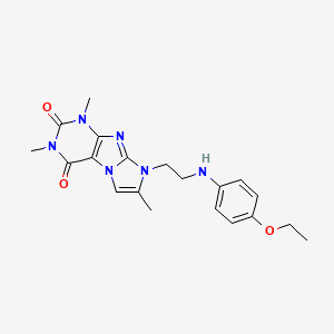 8-(2-((4-ethoxyphenyl)amino)ethyl)-1,3,7-trimethyl-1H-imidazo[2,1-f]purine-2,4(3H,8H)-dione