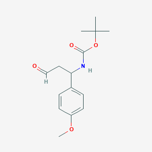 tert-Butyl [1-(4-methoxyphenyl)-3-oxopropyl]carbamate