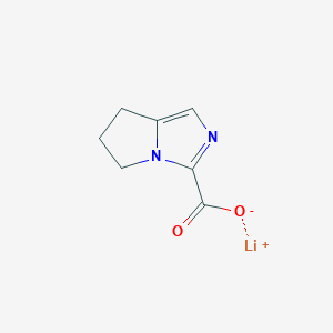 molecular formula C7H7LiN2O2 B2383289 Lithium;6,7-dihydro-5H-pyrrolo[1,2-c]imidazole-3-carboxylate CAS No. 2243507-17-5