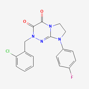 2-(2-chlorobenzyl)-8-(4-fluorophenyl)-7,8-dihydroimidazo[2,1-c][1,2,4]triazine-3,4(2H,6H)-dione