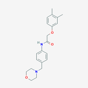 2-(3,4-dimethylphenoxy)-N-[4-(morpholin-4-ylmethyl)phenyl]acetamide