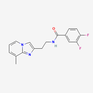 3,4-difluoro-N-(2-(8-methylimidazo[1,2-a]pyridin-2-yl)ethyl)benzamide