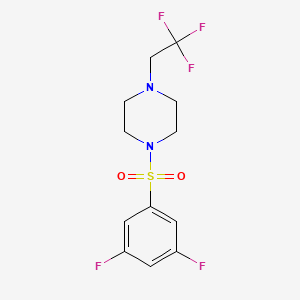 1-((3,5-Difluorophenyl)sulfonyl)-4-(2,2,2-trifluoroethyl)piperazine