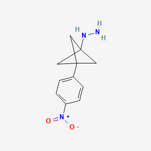 [3-(4-Nitrophenyl)-1-bicyclo[1.1.1]pentanyl]hydrazine