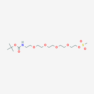 molecular formula C16H33NO9S B2383328 Boc-N-Amido-PEG5-MS 