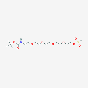 molecular formula C16H33NO9S B2383328 t-Boc-N-Amido-PEG5-Ms CAS No. 2128735-28-2