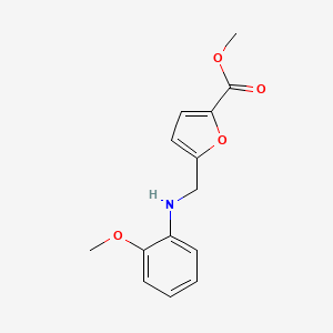 Methyl 5-{[(2-methoxyphenyl)amino]methyl}-2-furoate