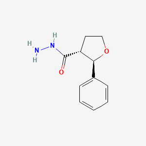 (2R,3R)-2-Phenyloxolane-3-carbohydrazide